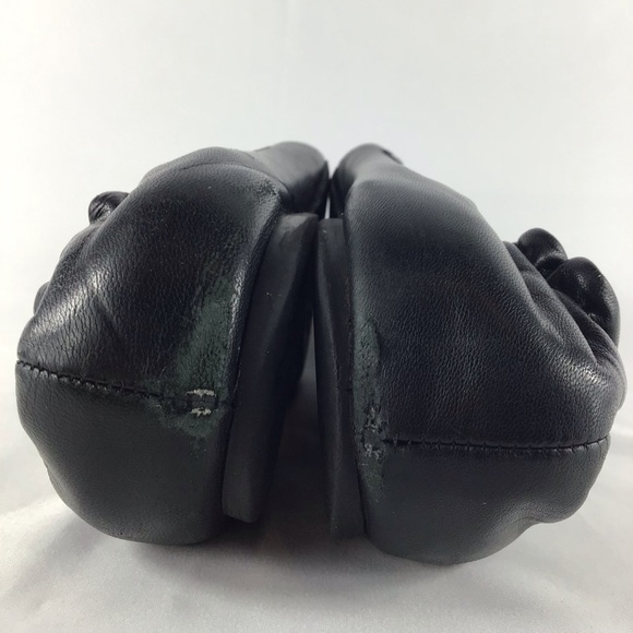 💙 TORY BURCH Ballerina Flats Gold Logo - Picture 10 of 15